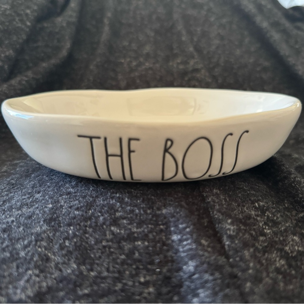 Rae Dunn Artisan Collection Oval Pet Dish
